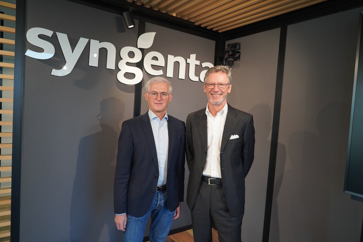 Ivano Valmori, fondatore di Image Line® e direttore di AgroNotizie® (sinistra) e Massimo Scaglia, ceo di Syngenta Italia (destra)